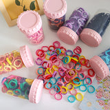 The new girl's rubber band does not hurt the hair color high-value canned lace hair rope high elastic tie hair ring baby head rope