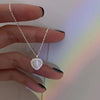 M88【white heart necklace】