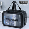 Dry and wet separation double layer - elegant black large