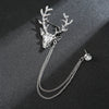 Silver deer head
