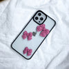 Groove - purple pink bow - black / iphone7/8/se 2020
