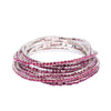 7 rose red diamond bracelet (silver plated)