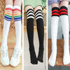 Rainbow + white stripes + white (3 pairs) / trumpet 1/5 years old [height 85-105cm]