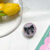 Flash diamond bracket - painted pearl bow - black