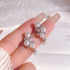 Pearl tassel earrings