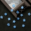 Transparent dark blue / 8mm hole diameter about 1mm 10 pcs/pack