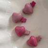 Deep pink love small hairpin single