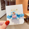 Blue strawberry bear seamless clip