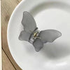 Thick gray butterfly clip