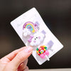 Purple rainbow lollipop
