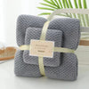 Pineapple grid dark gray / bath towel 70*140cm+ towel 35*75cm