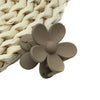 Light coffee / 3.5cm flower clip