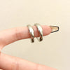 A pair of s925 silver needle silver earrings