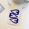Peach heart blue 3 pack sending cards
