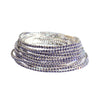 41 blue-purple diamonds (silver-plated)