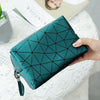 Dark green-diamond cosmetic bag