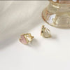 Pink pierced ear clips