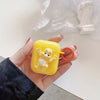 Headphone case-rainbow bear-yellow / airpods third generation