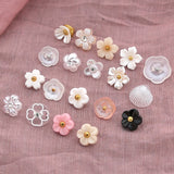 Spot Plastic Flower Button Women Sweater Cardigan Shirt Button Children Baby Sun Flower Button Accessories Wholesale