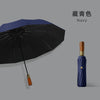 Wooden handle navy blue (12 bones)