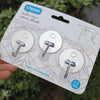 Round diameter 4.2cm large stainless steel 3 pieces / one card pack of six