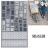 Embossed sticker 5d-k058 (cardboard packaging) / normal specifications