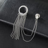 Classic round tassel silver
