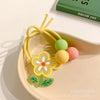 Yellow flower hair rope
