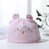 Closed eyes bear - pink / 0-6 months - one size fits all