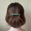 Half tie hair clip - army green