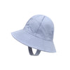 Sky blue - washed cotton pot hat / s (45cm 3 months - 9 months))