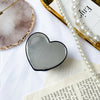 Epoxy love bracket - glitter powder - black silver