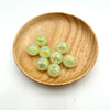 Gilt luminous straight hole ball-green