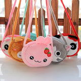 Cute Plush Children's Messenger Bag Cartoon Baby Bag Princess Shoulder Bag Korean Boys and Girls Kids Coin Purse