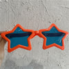 Giant star orange glasses