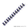 2#[royal blue]-rhinestone flower clips 12 packs