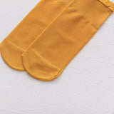 Children's loose mouth short stockings without feet, summer thin breathable baby candy color pair socks velvet steel stockings