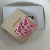 Little butterfly bb clip-deep pink
