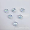 Blue luminous starry sky heart