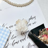 Transparent epoxy-pearl flower string