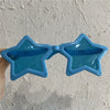 Giant star blue glasses