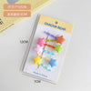 2# candy color star clip [6 packs]