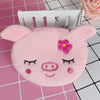 Plush coin purse - pink plum blossom pig