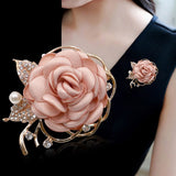 New Korean style fabric rose flower brooch, fashionable and versatile rose brooch corsage, temperament jewelry wholesale