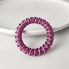 Double-strand telephone cord hair ring-bean paste