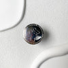 Metal bracket - round cake bear - silver