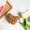Plush stand - bear head - dark brown