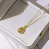 Gold durian necklace