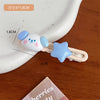 1# blue puppy star hairpin