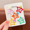 Star cat style hair clip 5 cards